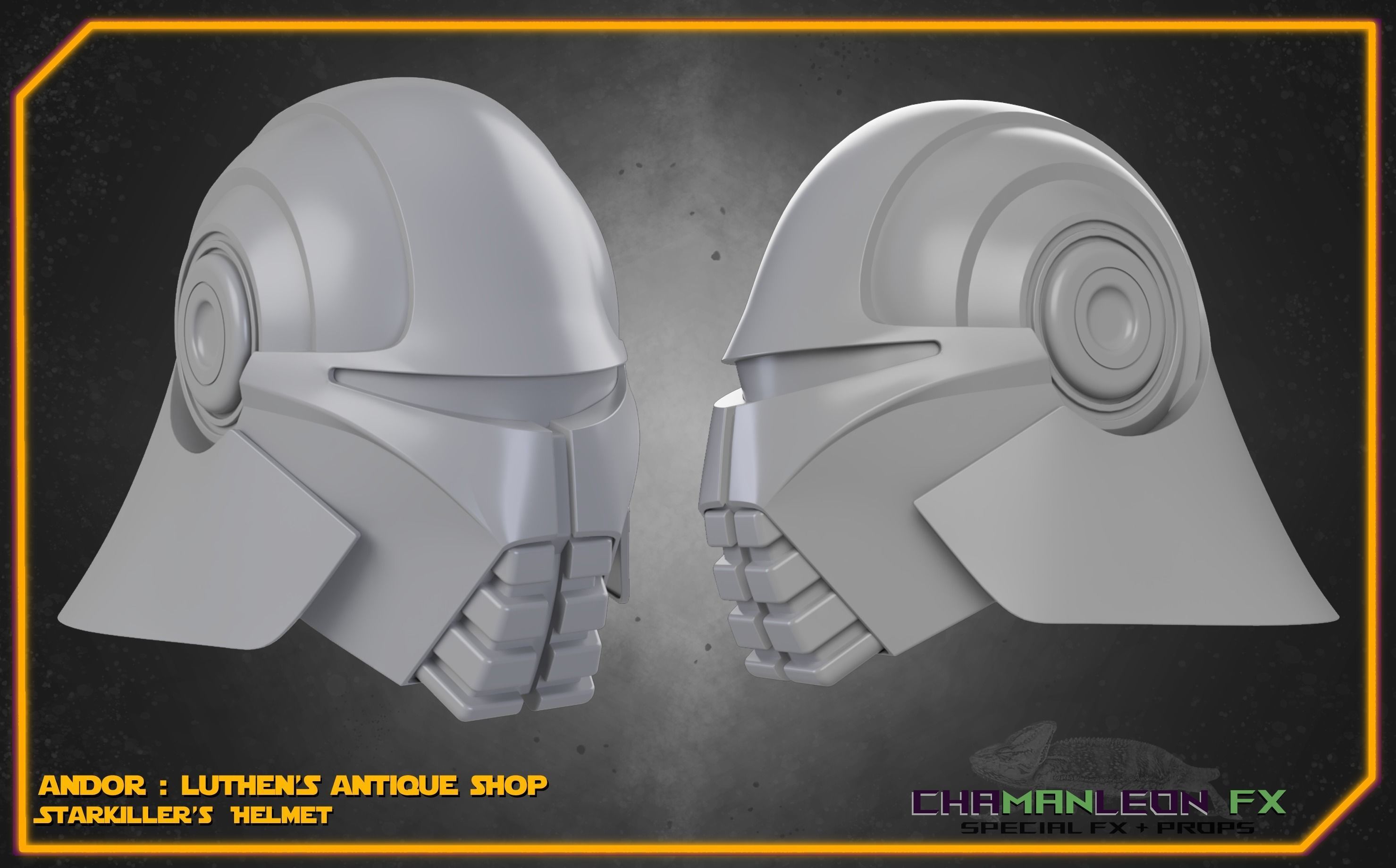 Starkiller Helmet Andor Star Wars Cosplay 3D print model_9