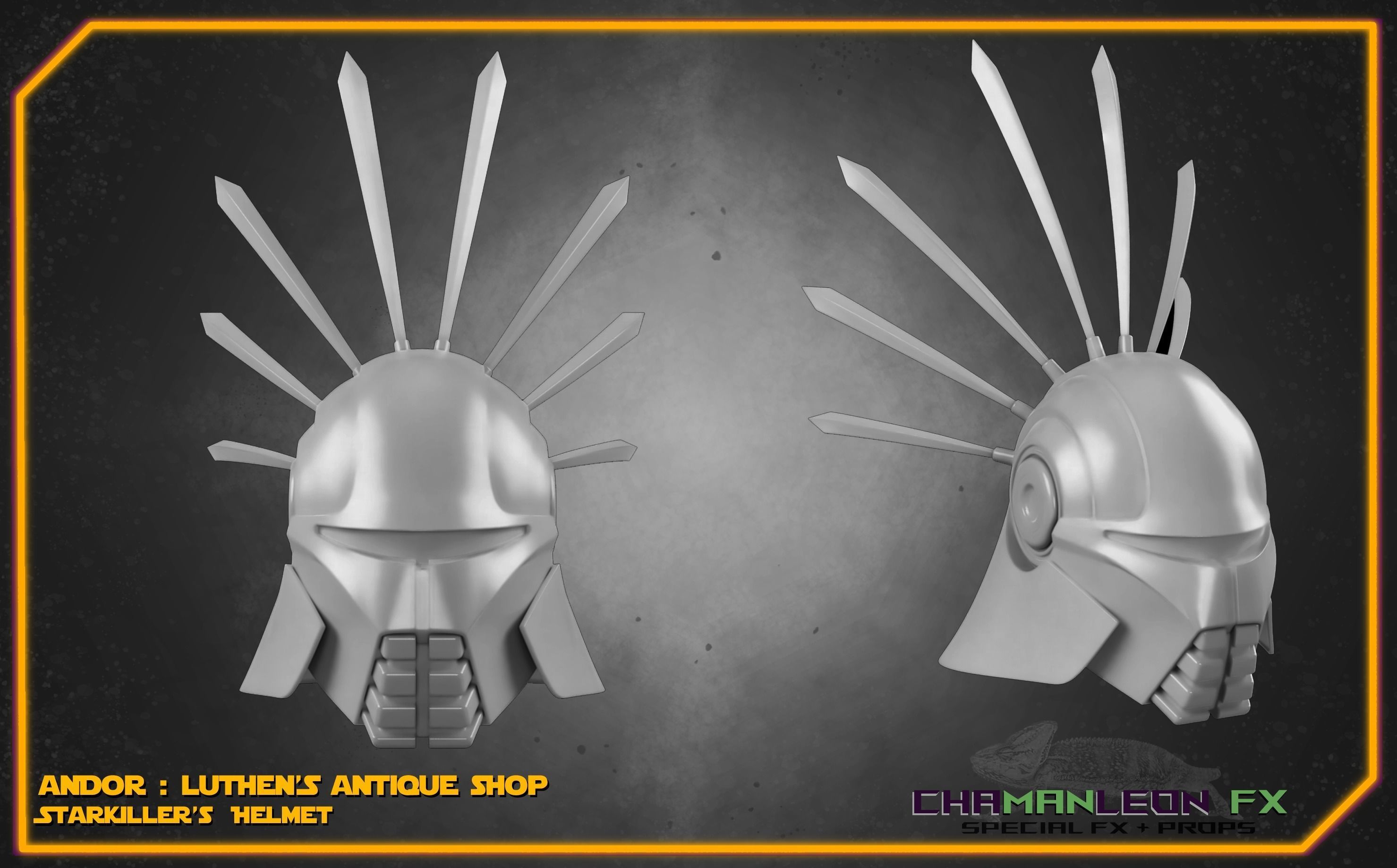 Starkiller Helmet Andor Star Wars Cosplay 3D print model_12
