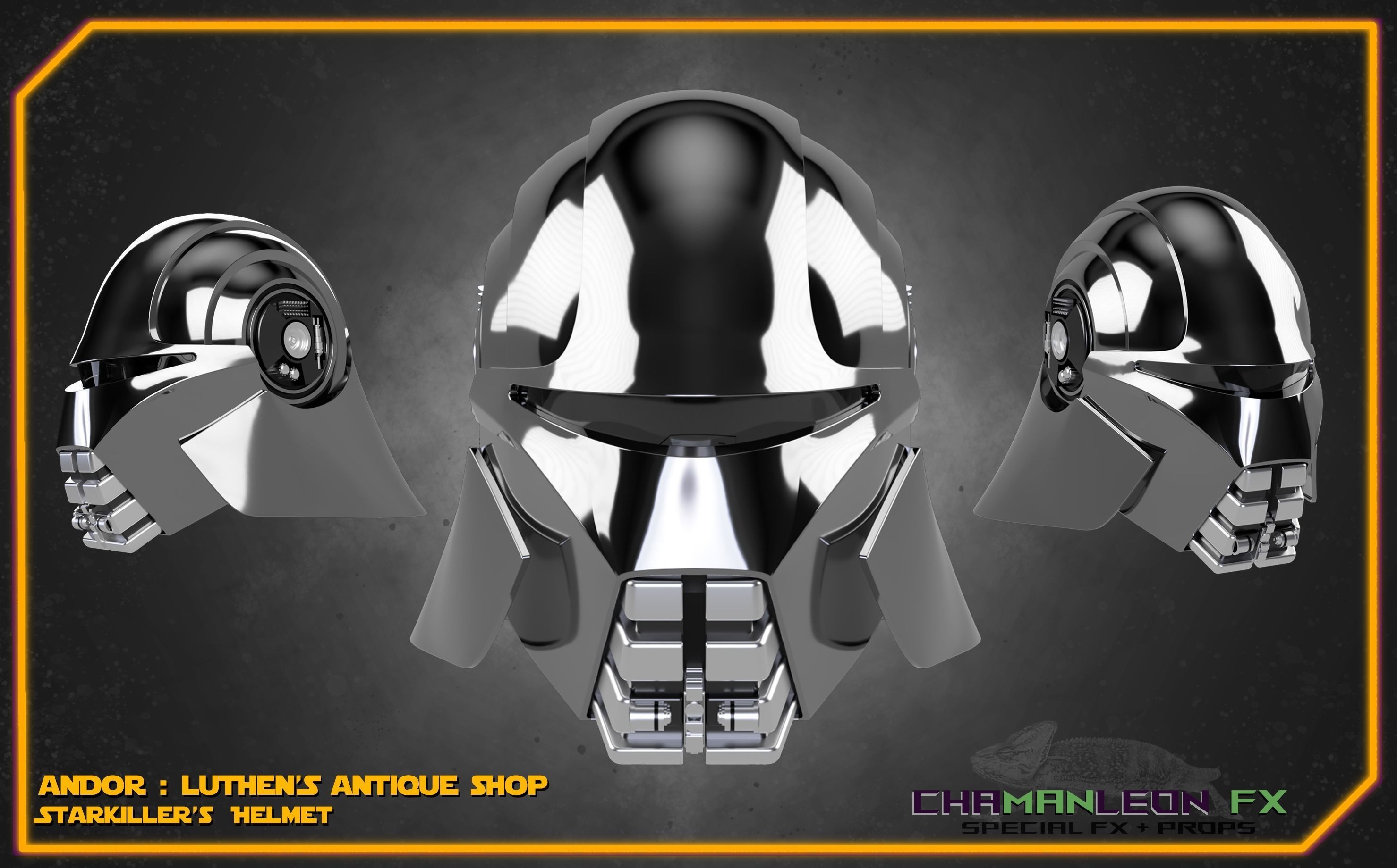 Starkiller Helmet Andor Star Wars Cosplay 3D print model_6