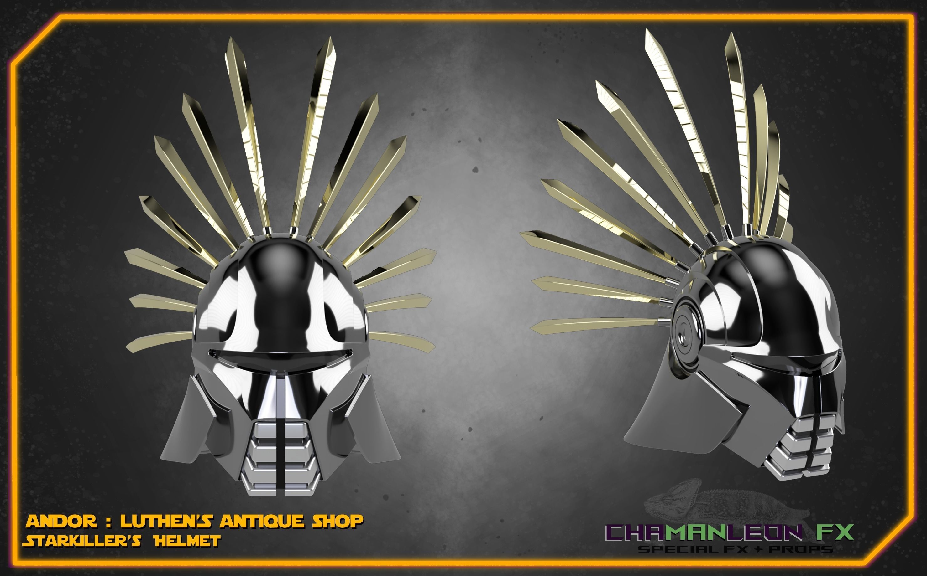 Starkiller Helmet Andor Star Wars Cosplay 3D print model_5