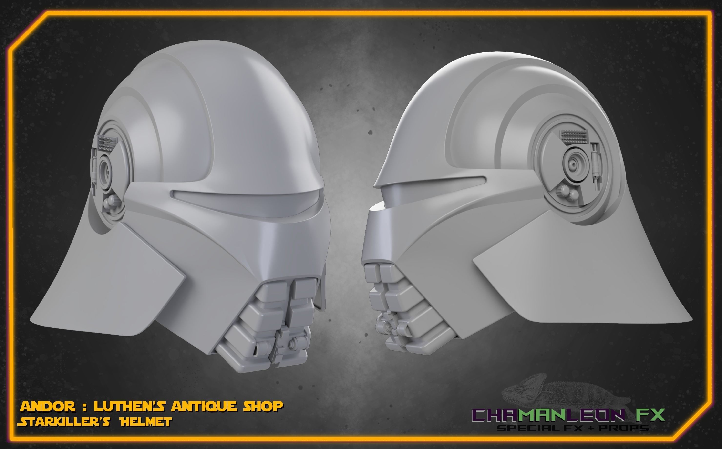 Starkiller Helmet Andor Star Wars Cosplay 3D print model_8