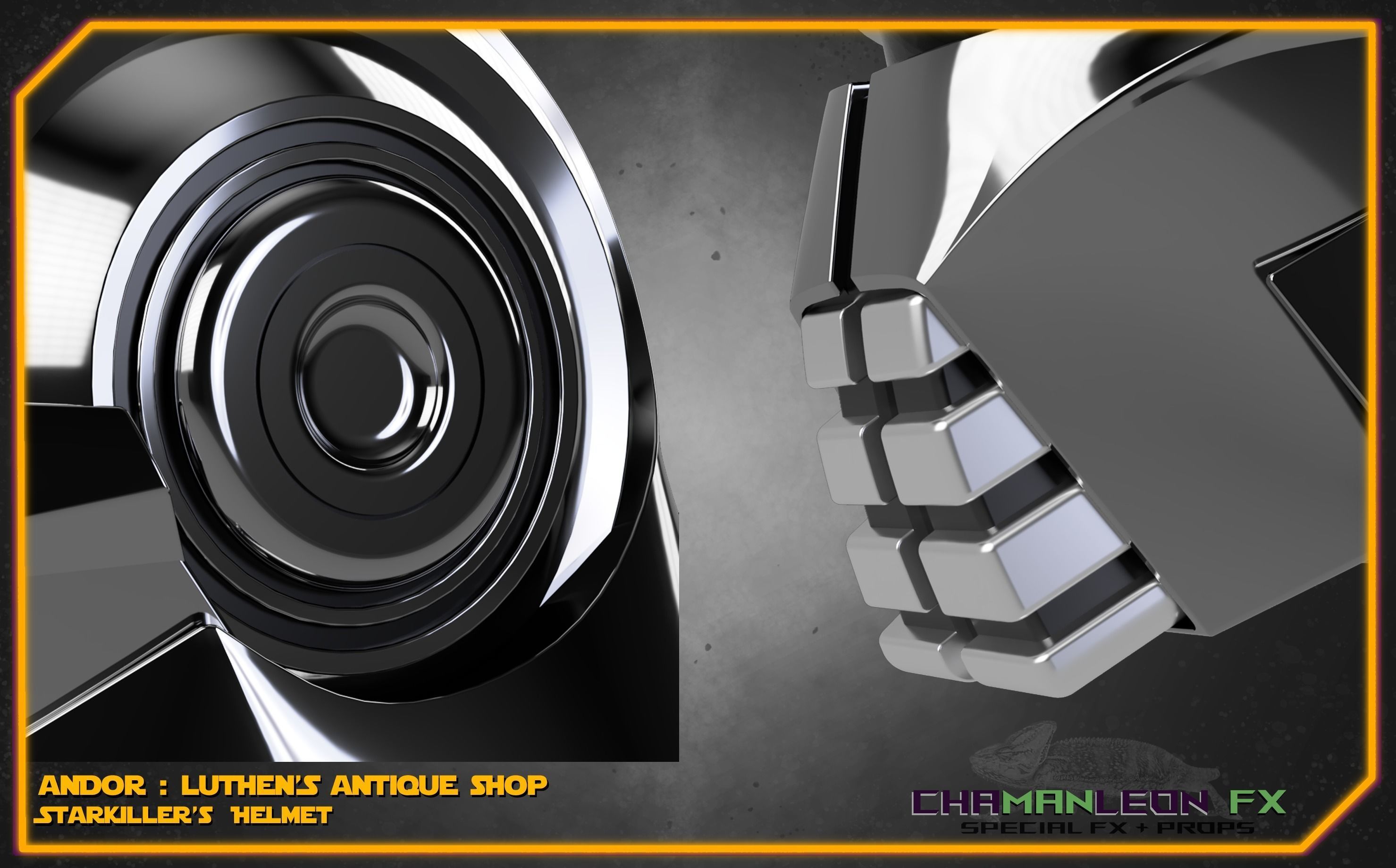 Starkiller Helmet Andor Star Wars Cosplay 3D print model_3