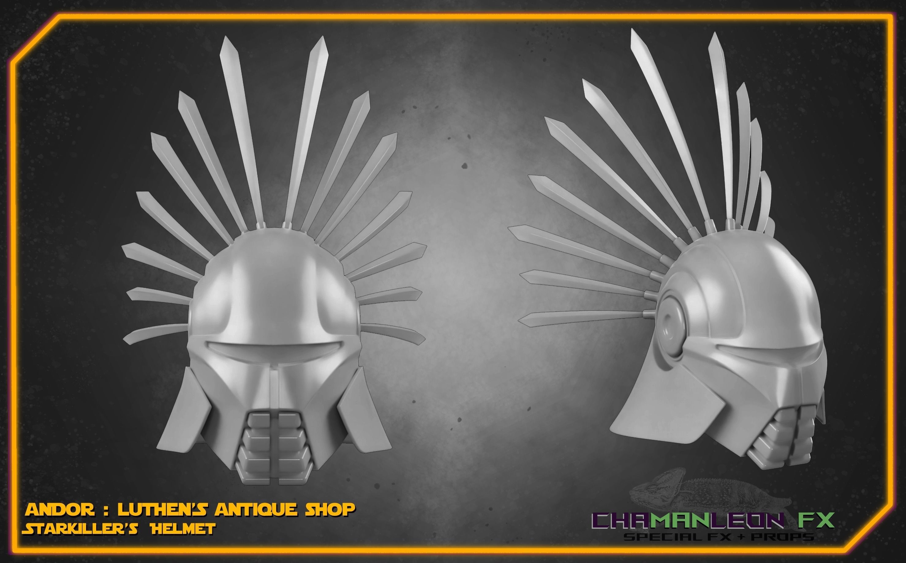 Starkiller Helmet Andor Star Wars Cosplay 3D print model_13