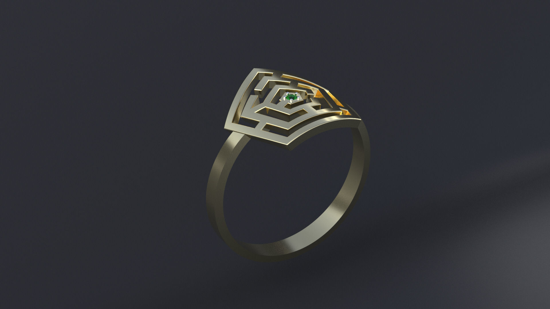 Ring maze for CNC or 3D print model 3D print model_2