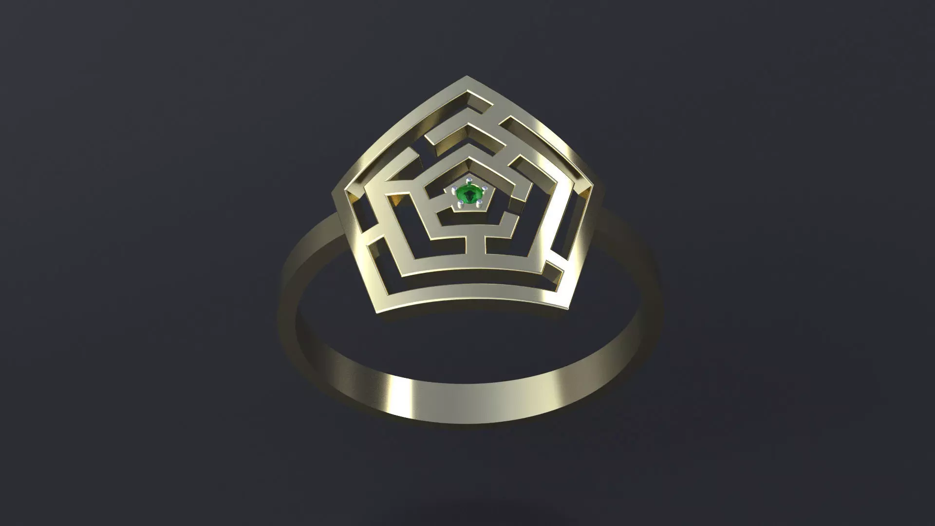 Ring maze for CNC or 3D print model 3D print model_0