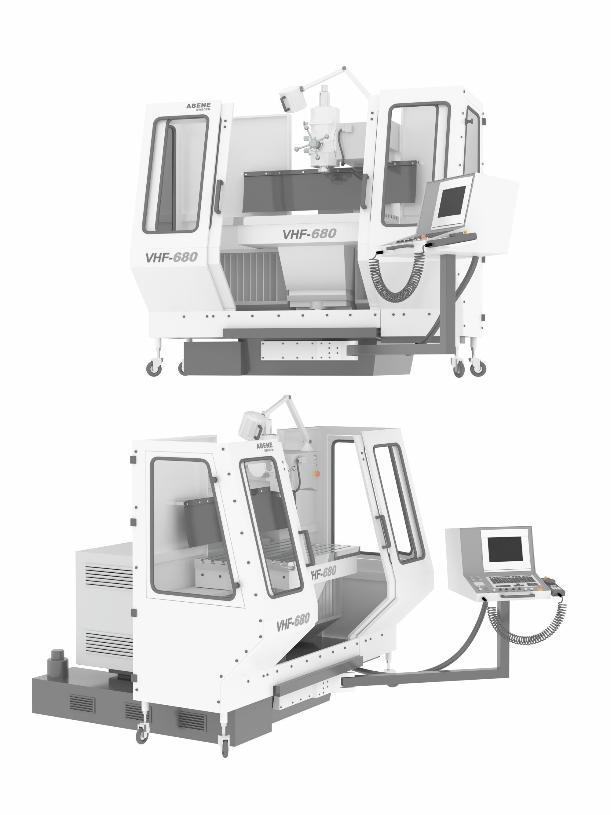 Milling machine VHF-680 3D model_1