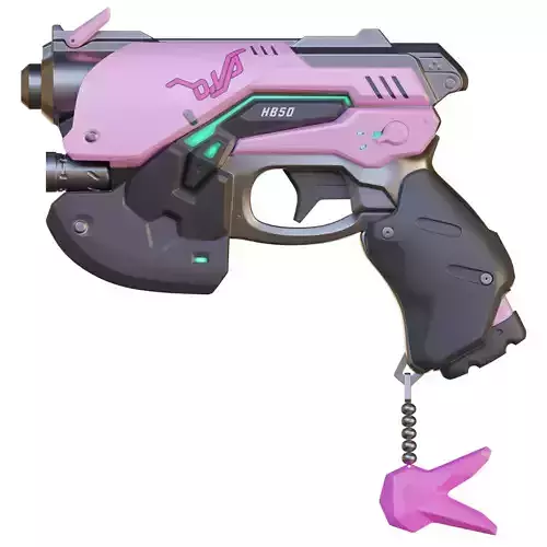 Overwatch DVA Light Gun Prop 3D Model 3D print model