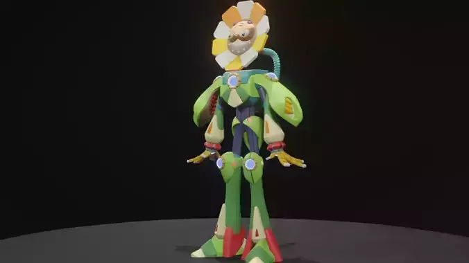 Optic Sunflower 3D model