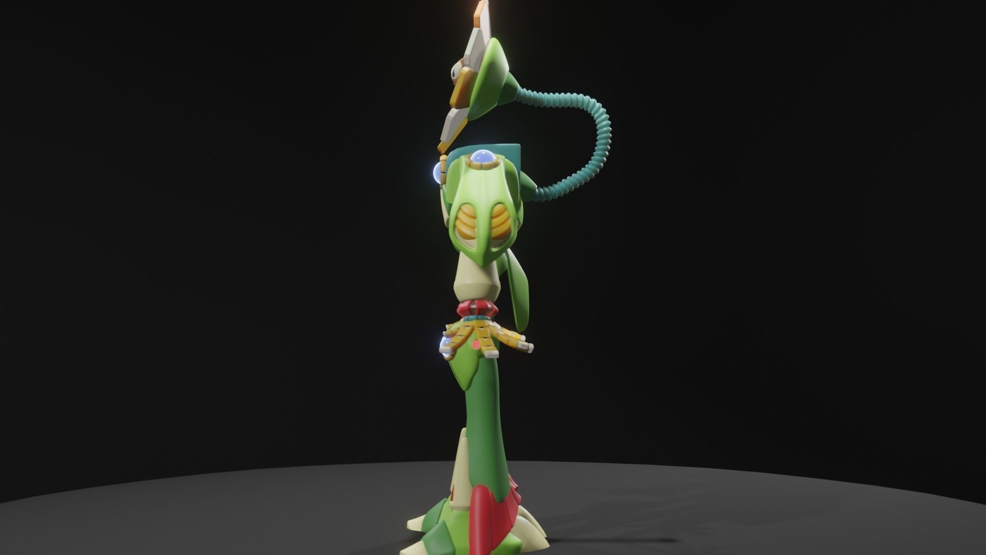 Optic Sunflower 3D model_8