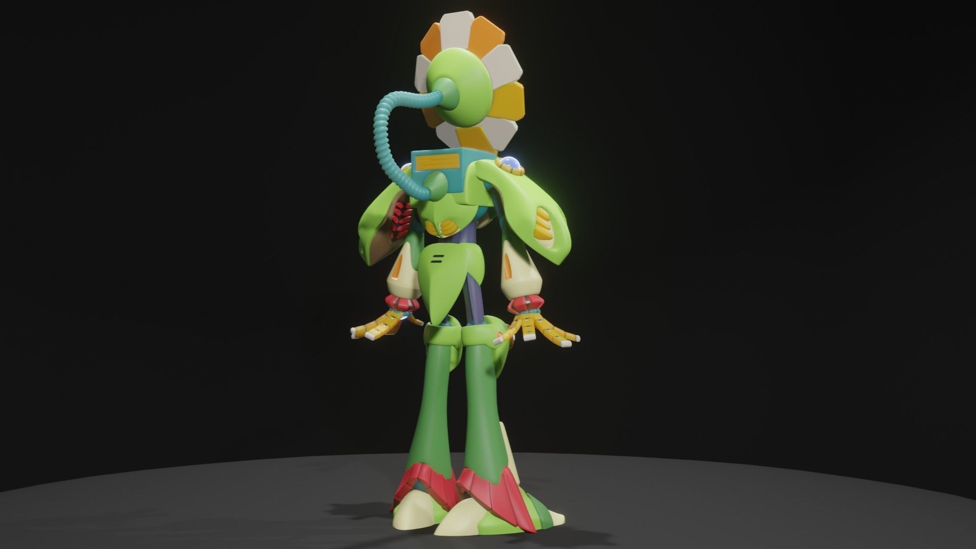 Optic Sunflower 3D model_10