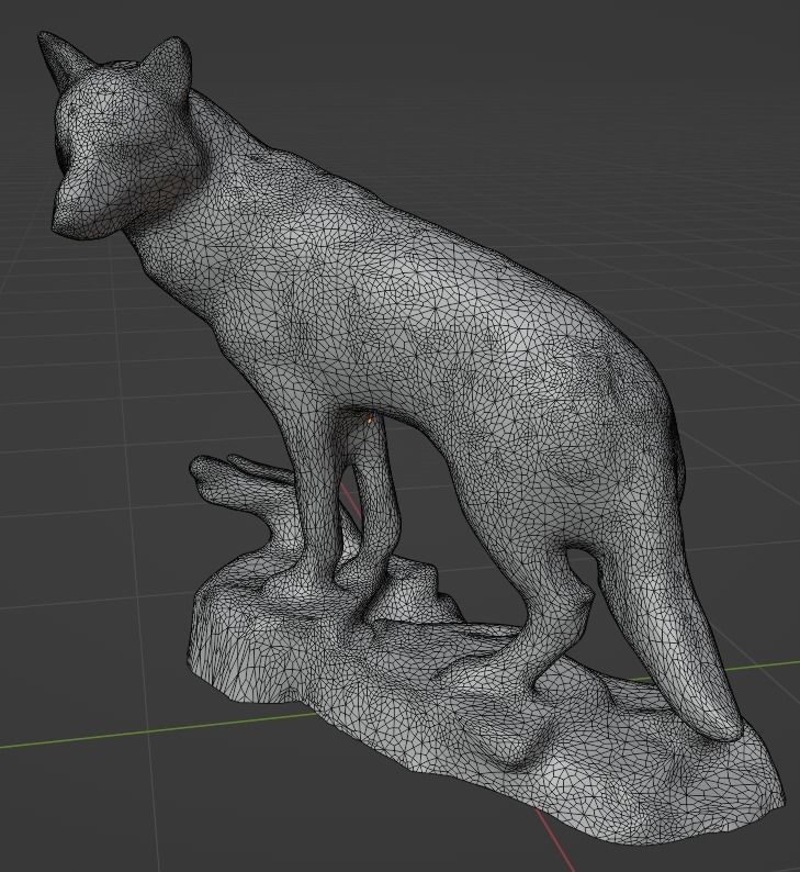 Big Wolf and Wolf Puppy figure collection Low-poly 3D model_27