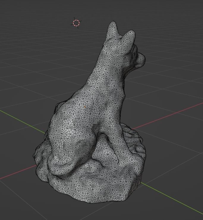 Big Wolf and Wolf Puppy figure collection Low-poly 3D model_37
