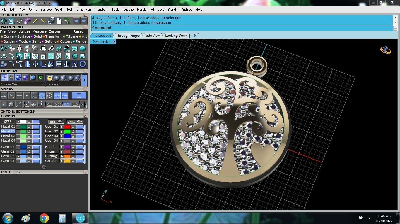 Tree Of Life Pendant 3D print model_12