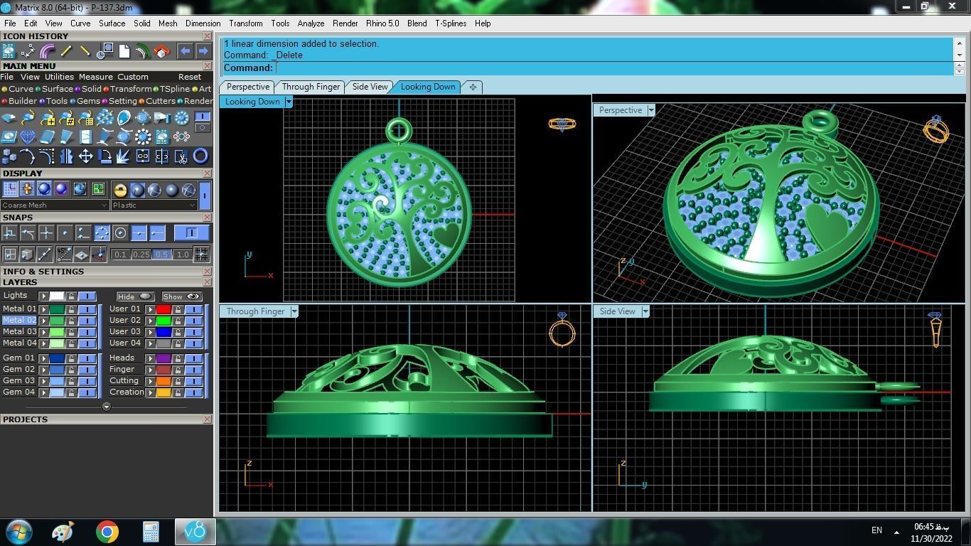 Tree Of Life Pendant 3D print model_10