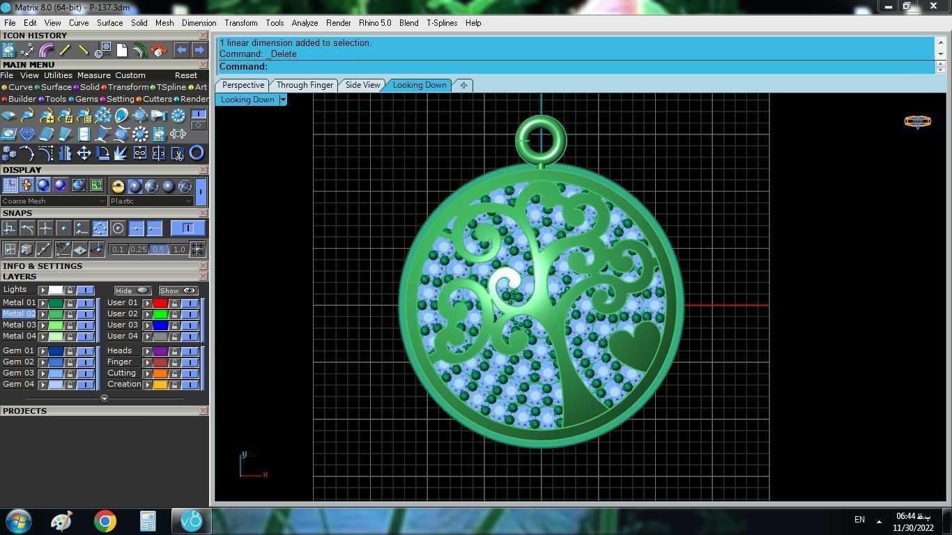 Tree Of Life Pendant 3D print model_9