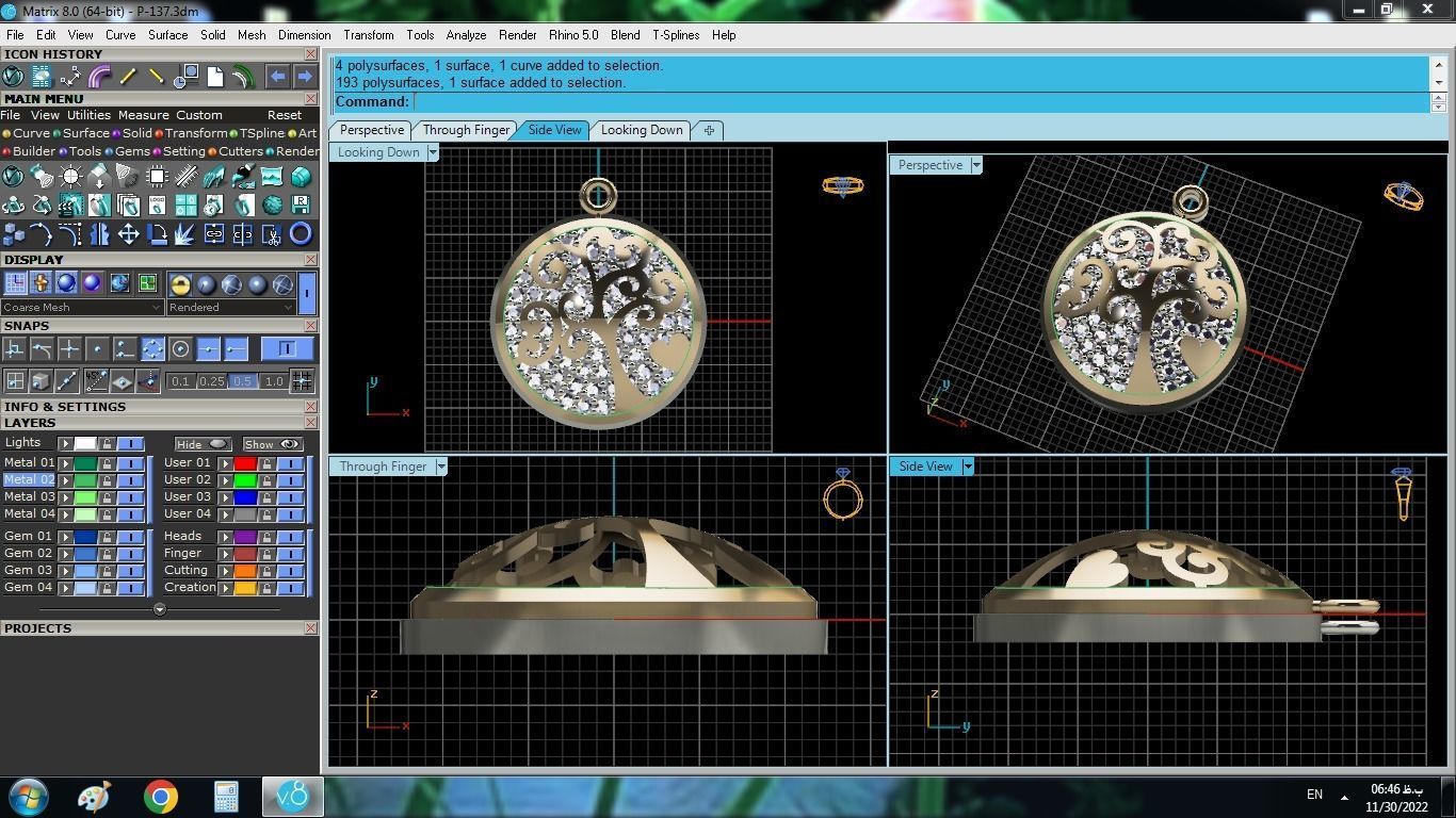 Tree Of Life Pendant 3D print model_13