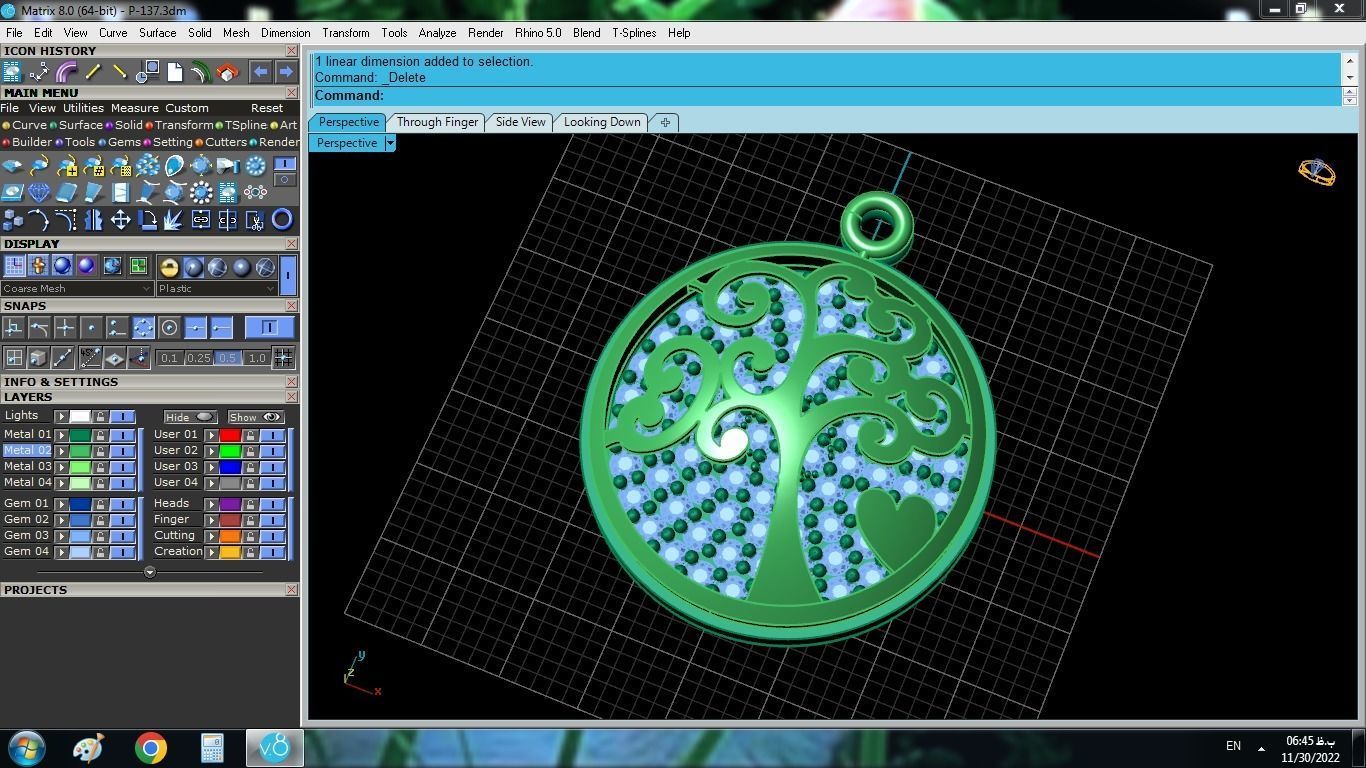 Tree Of Life Pendant 3D print model_11