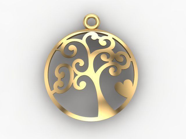Tree Of Life Pendant 3D print model_5