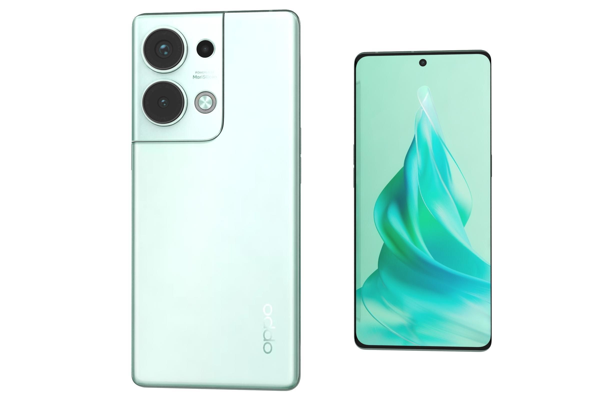 OPPO Reno9 Pro Plus Green 3D model_7