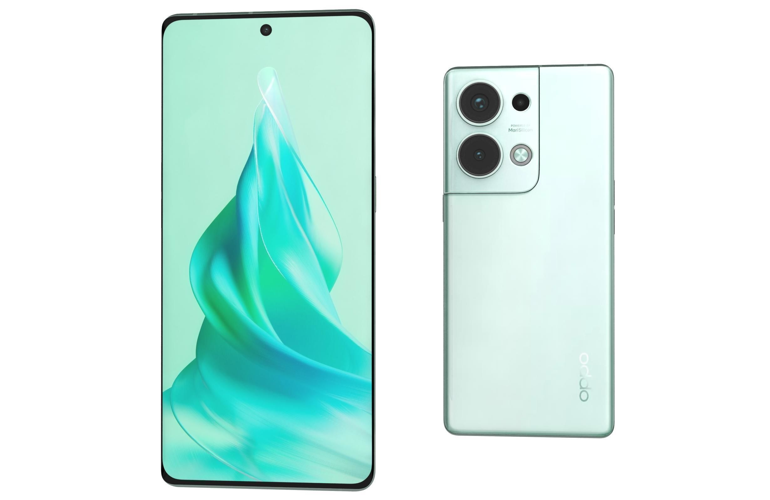 OPPO Reno9 Pro Plus Green 3D model_6