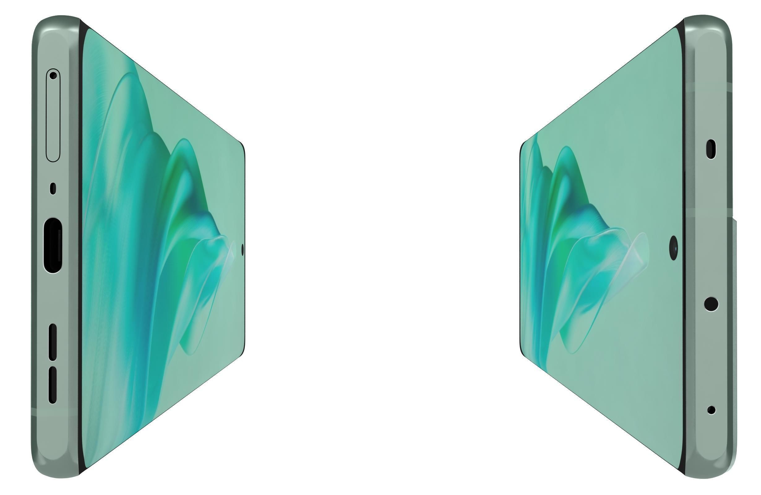 OPPO Reno9 Pro Plus Green 3D model_8