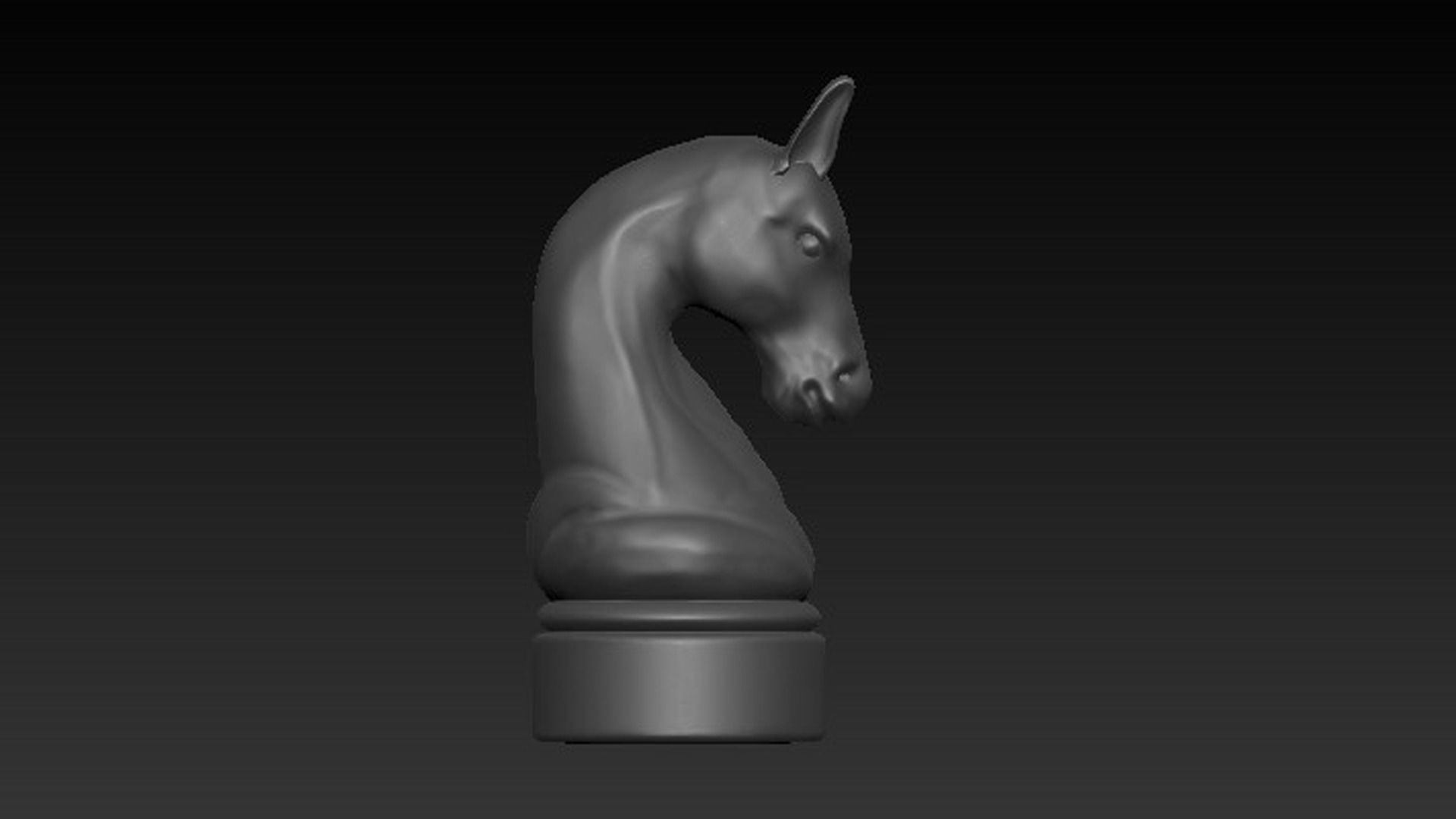 Chess Horse 3D model_7