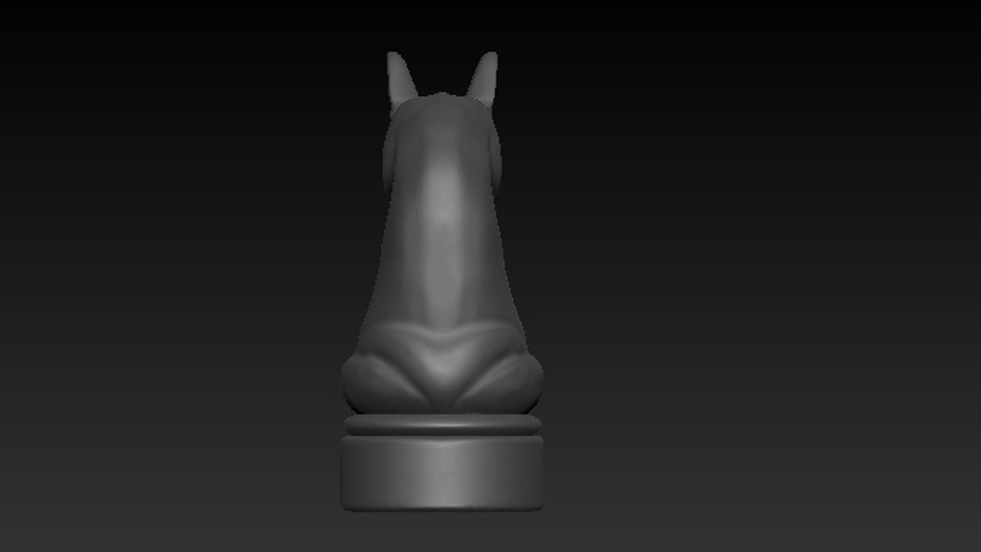Chess Horse 3D model_6