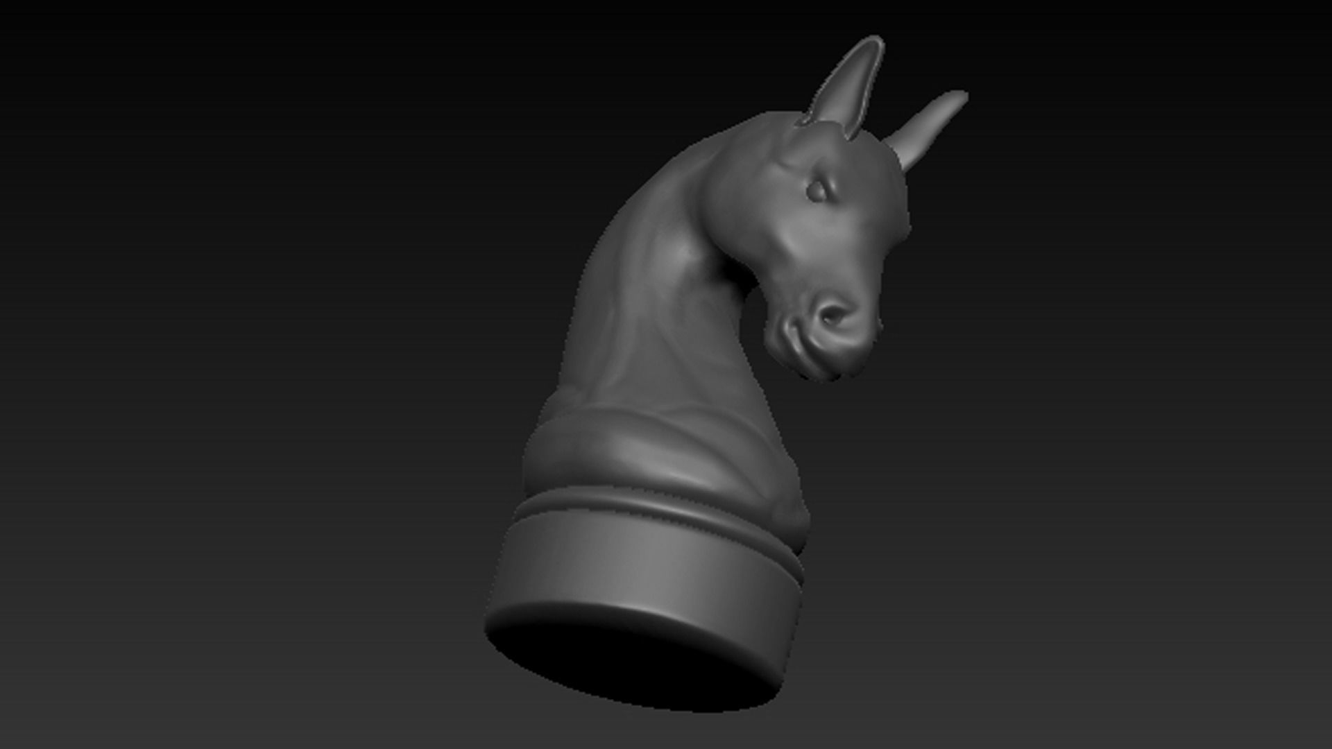 Chess Horse 3D model_5