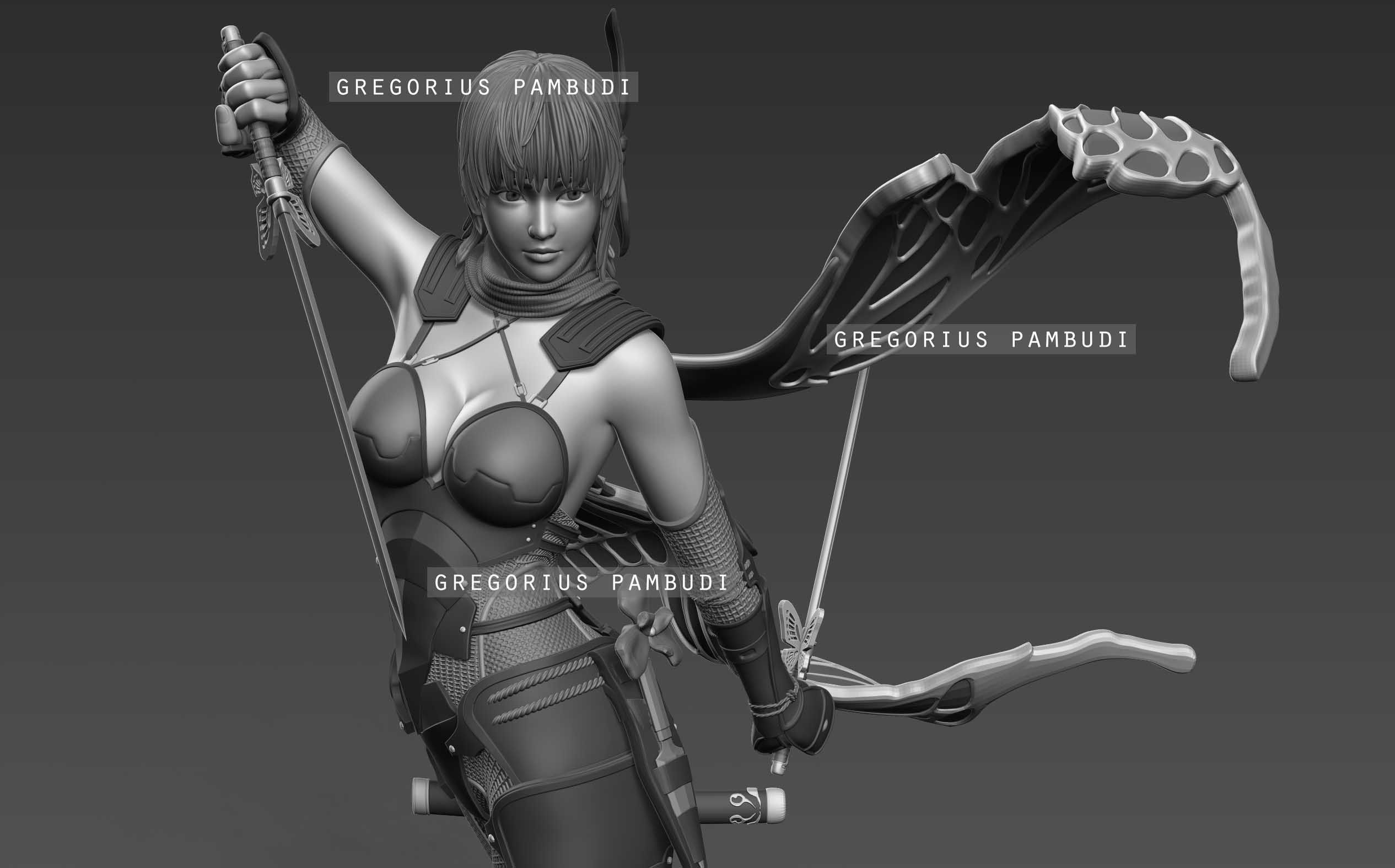 Ayane Dead or Alive Fan Art Statue 3d Printable 3D print model_29