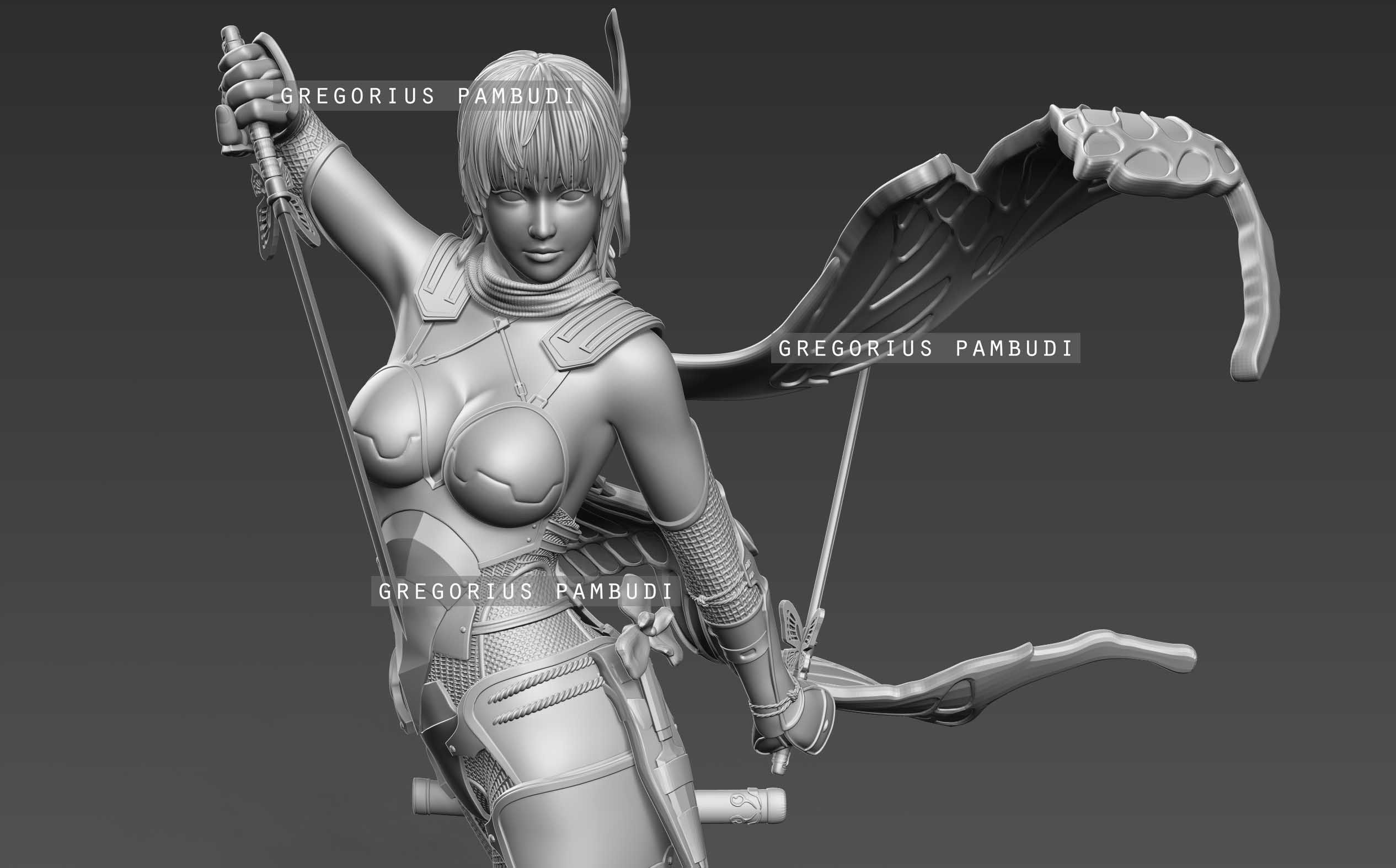 Ayane Dead or Alive Fan Art Statue 3d Printable 3D print model_30