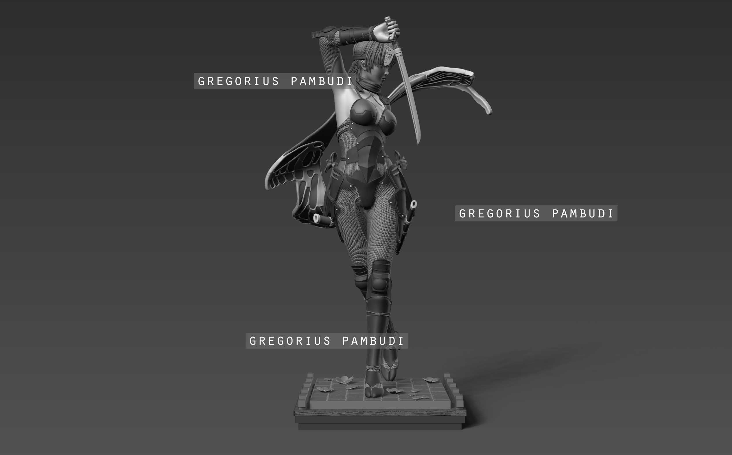 Ayane Dead or Alive Fan Art Statue 3d Printable 3D print model_28