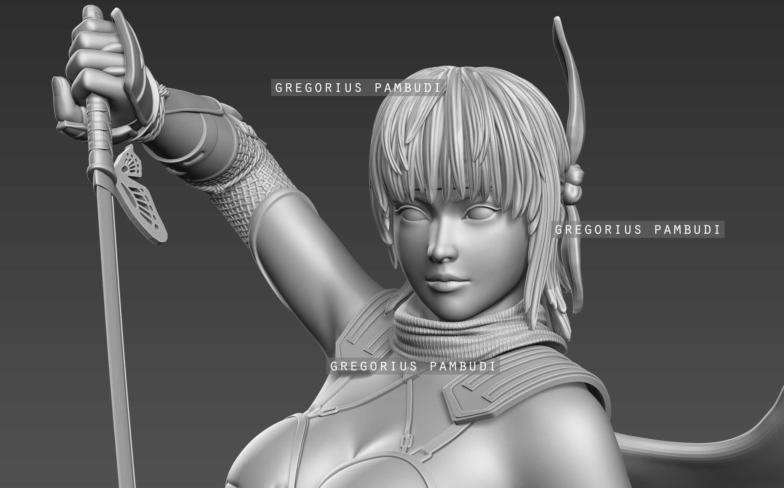 Ayane Dead or Alive Fan Art Statue 3d Printable 3D print model_36