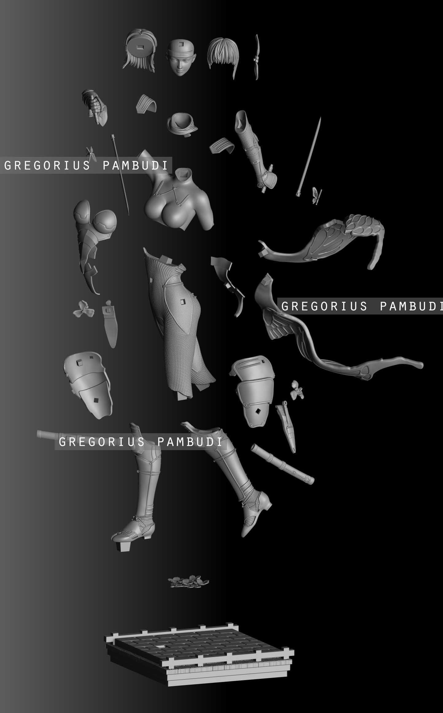 Ayane Dead or Alive Fan Art Statue 3d Printable 3D print model_2