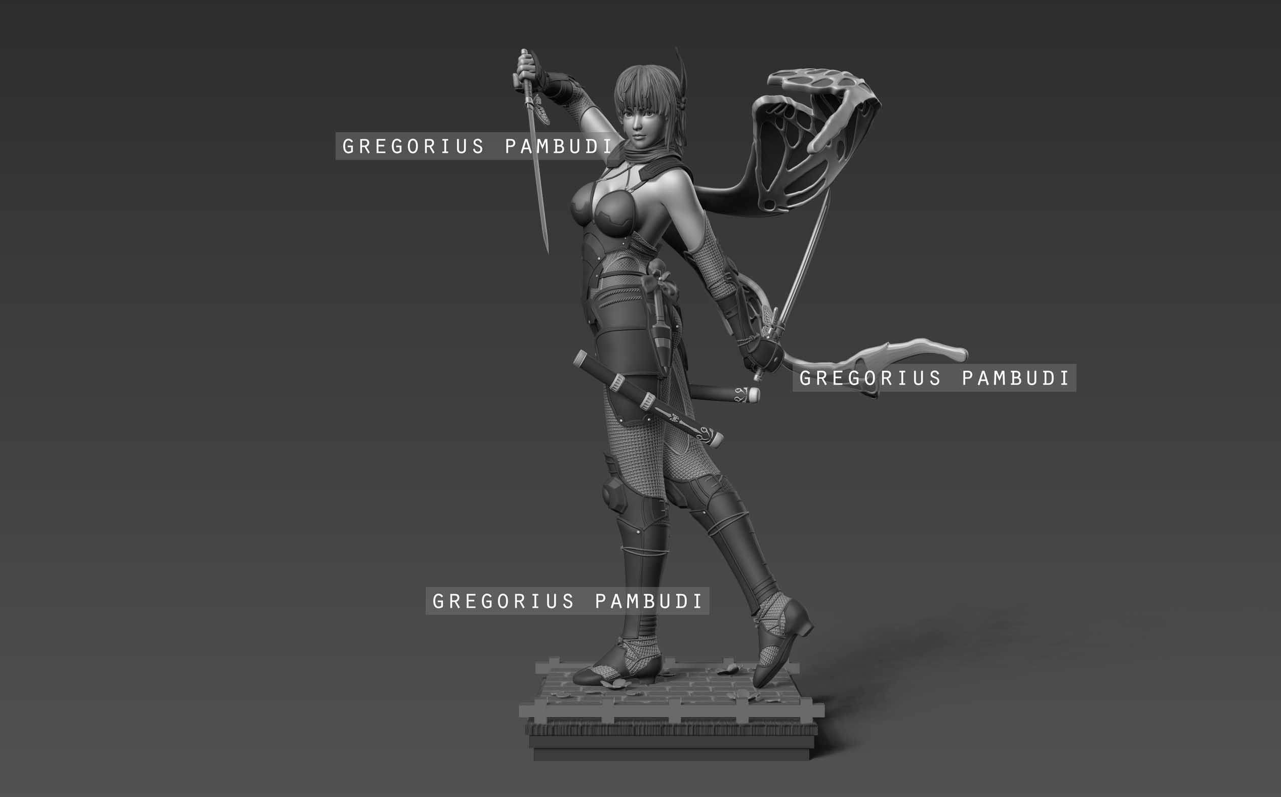 Ayane Dead or Alive Fan Art Statue 3d Printable 3D print model_25