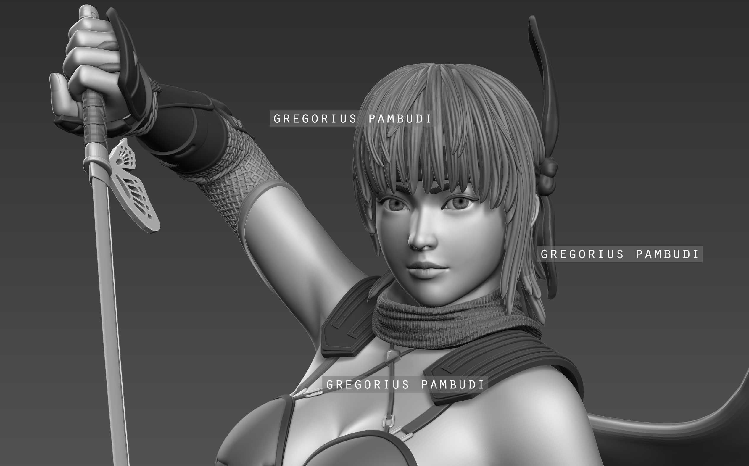 Ayane Dead or Alive Fan Art Statue 3d Printable 3D print model_35