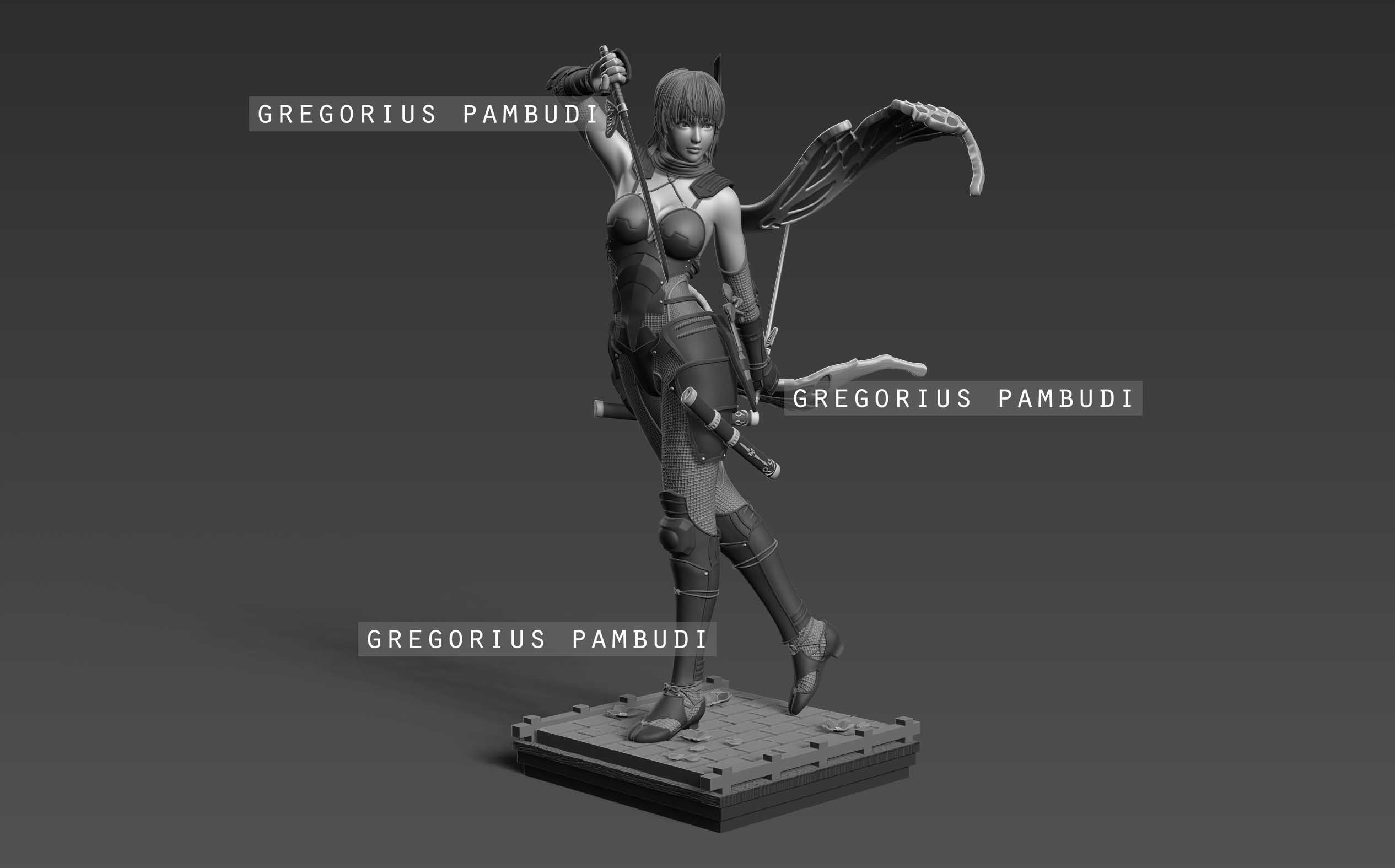 Ayane Dead or Alive Fan Art Statue 3d Printable 3D print model_3
