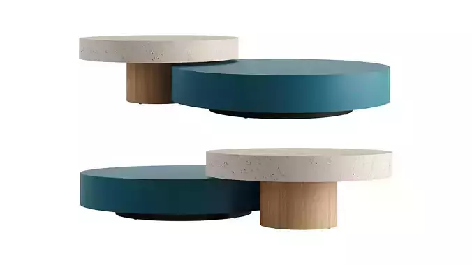 DOLMEN Round Coffee Table by Lema 3D model