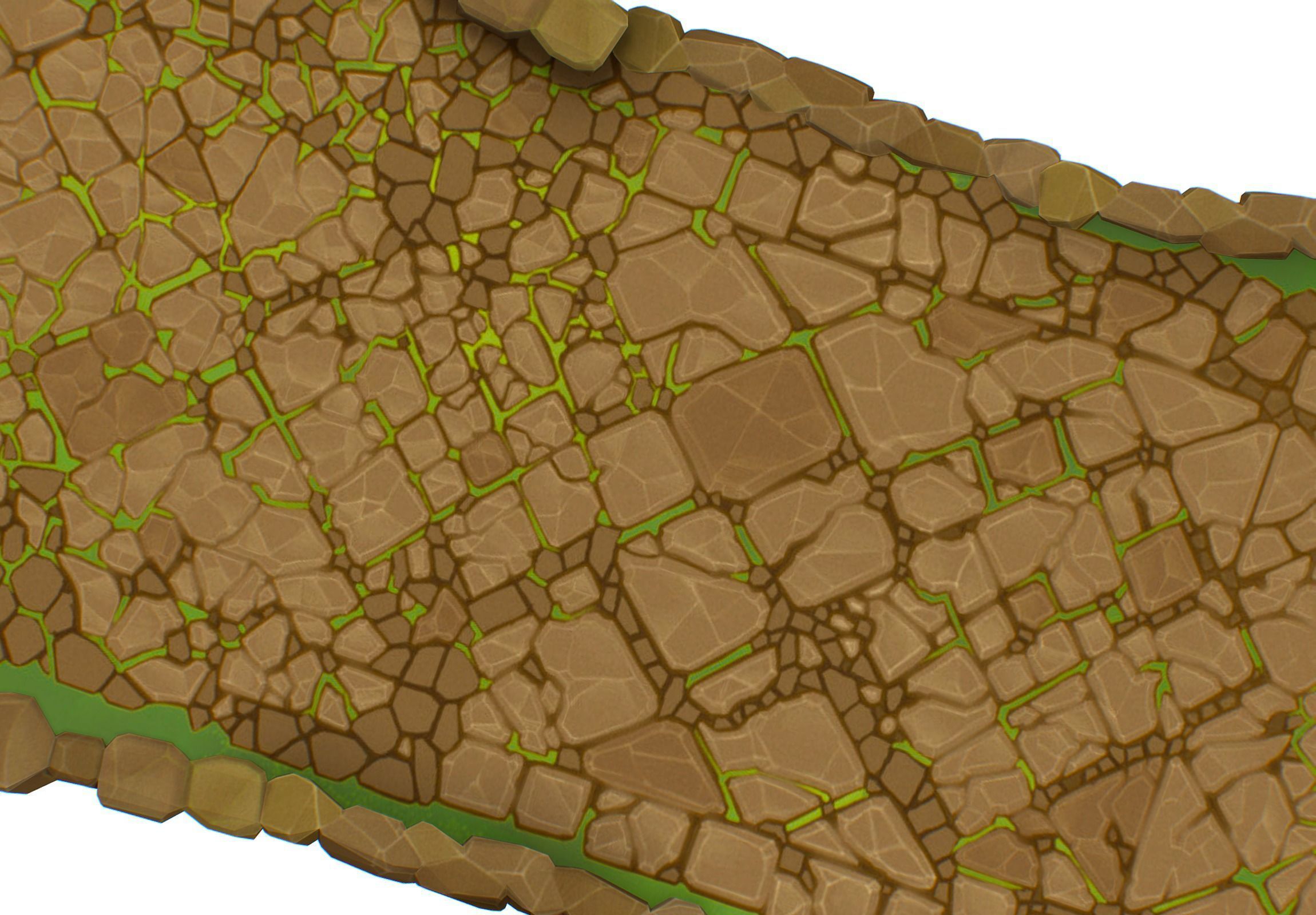 Island and Bridge Area Low-poly 3D model_23