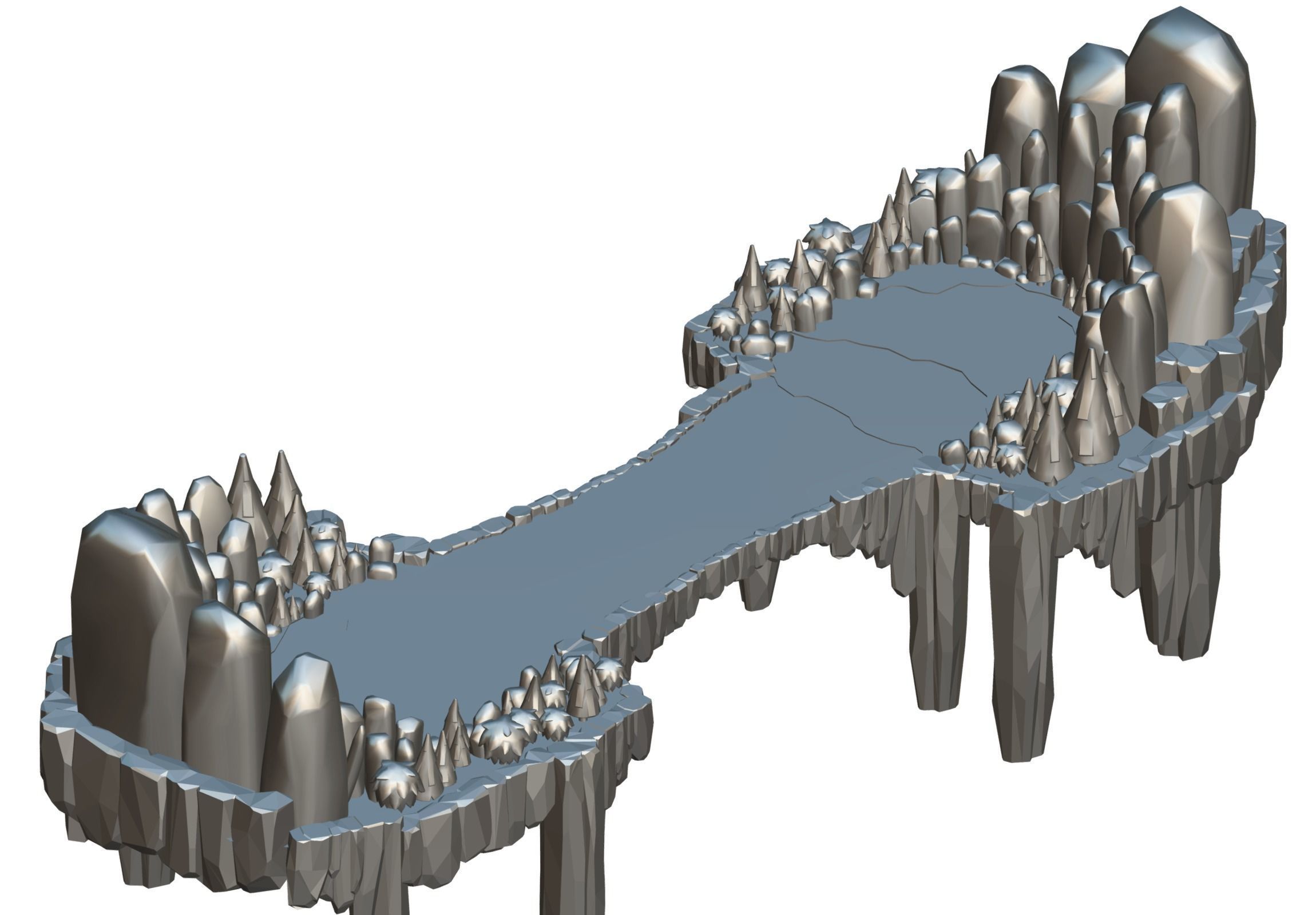 Island and Bridge Area Low-poly 3D model_24