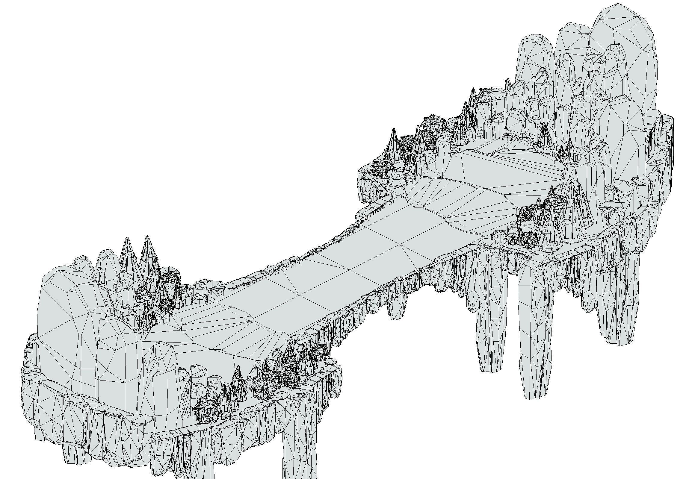 Island and Bridge Area Low-poly 3D model_25