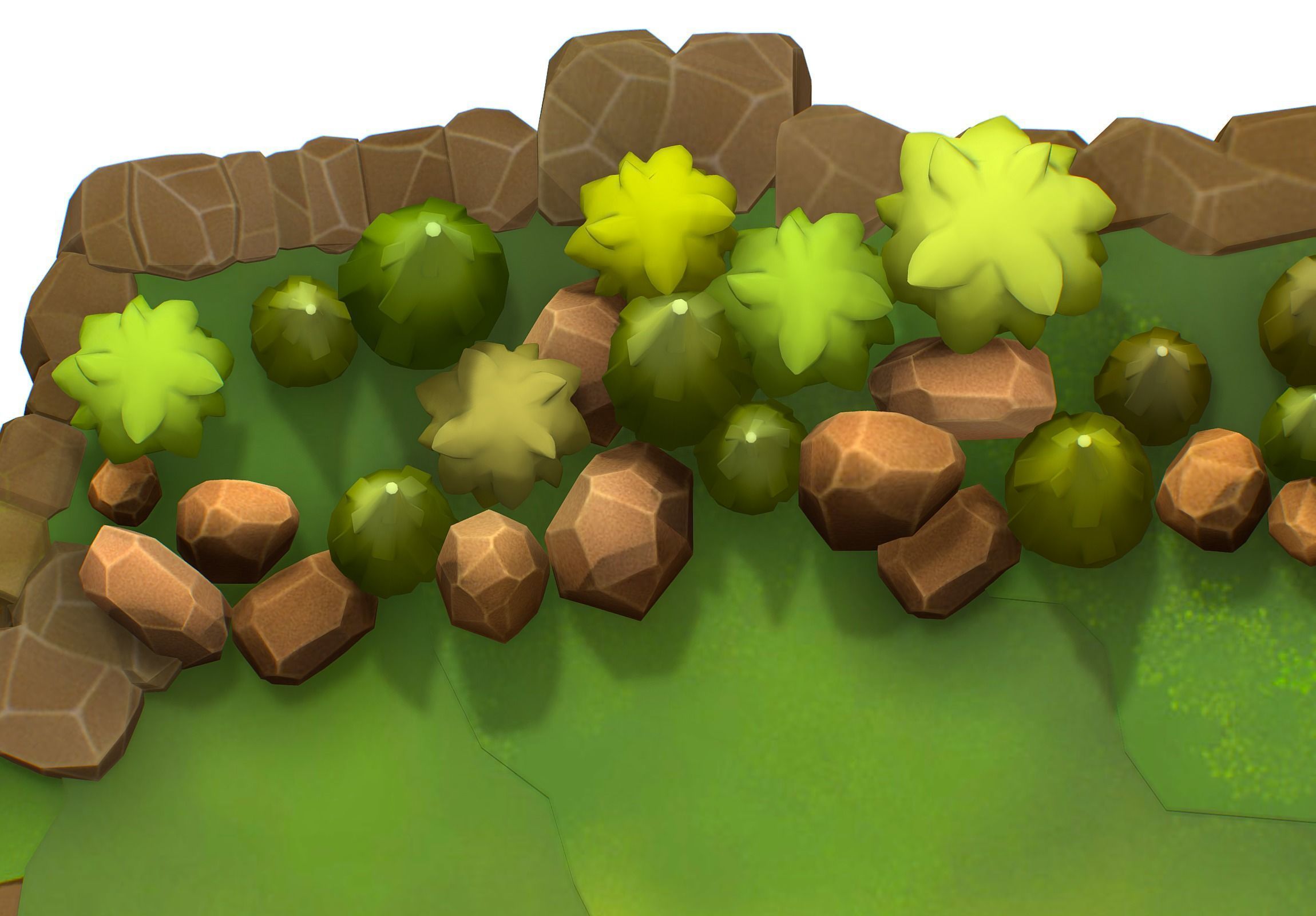 Island and Bridge Area Low-poly 3D model_18