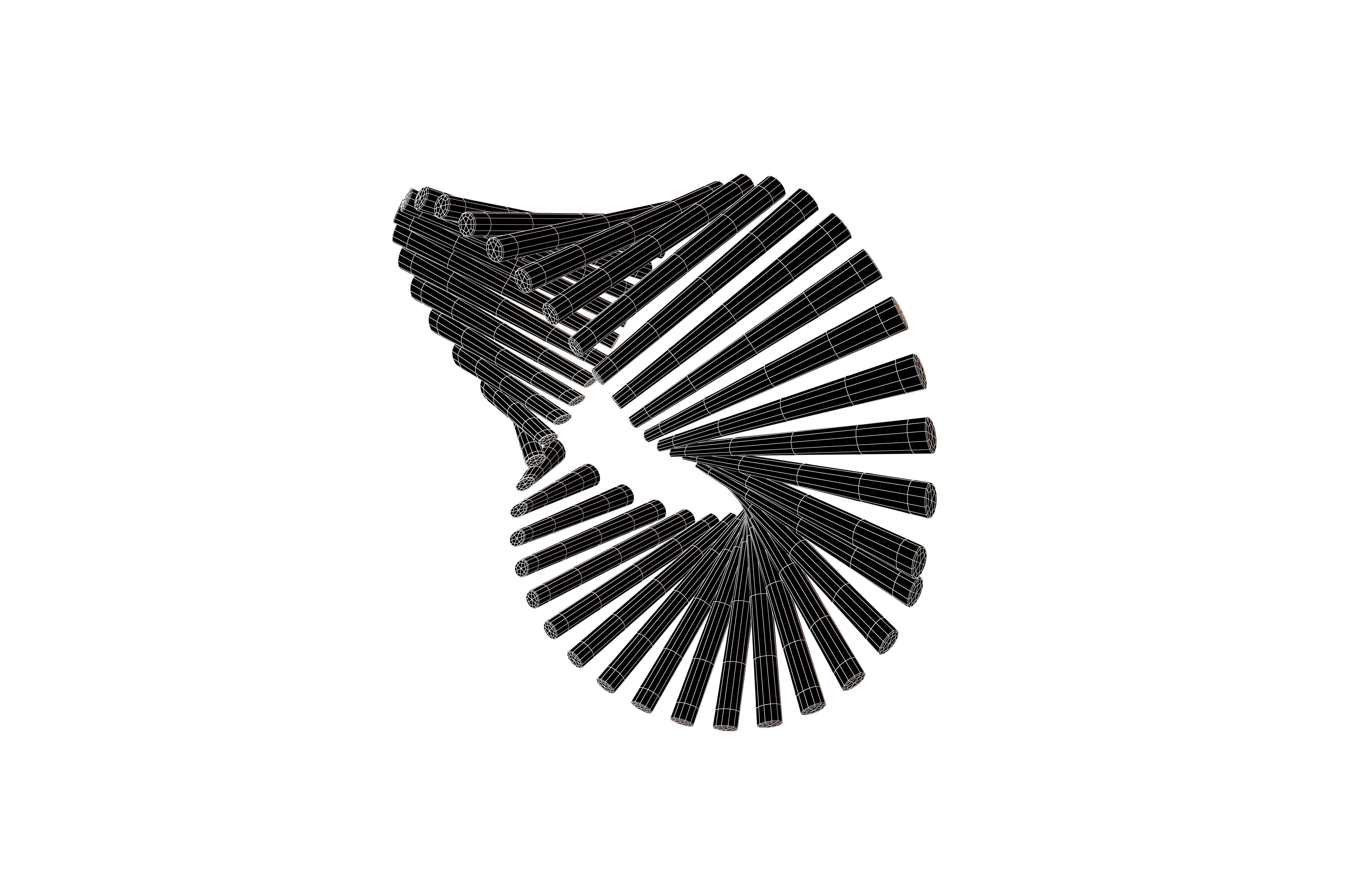 Abstract Shape v9 001 Low-poly 3D model_6