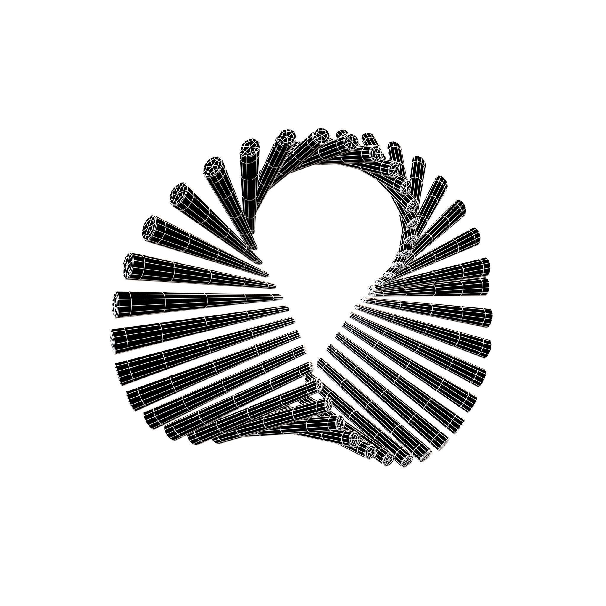 Abstract Shape v9 004 Low-poly 3D model_4