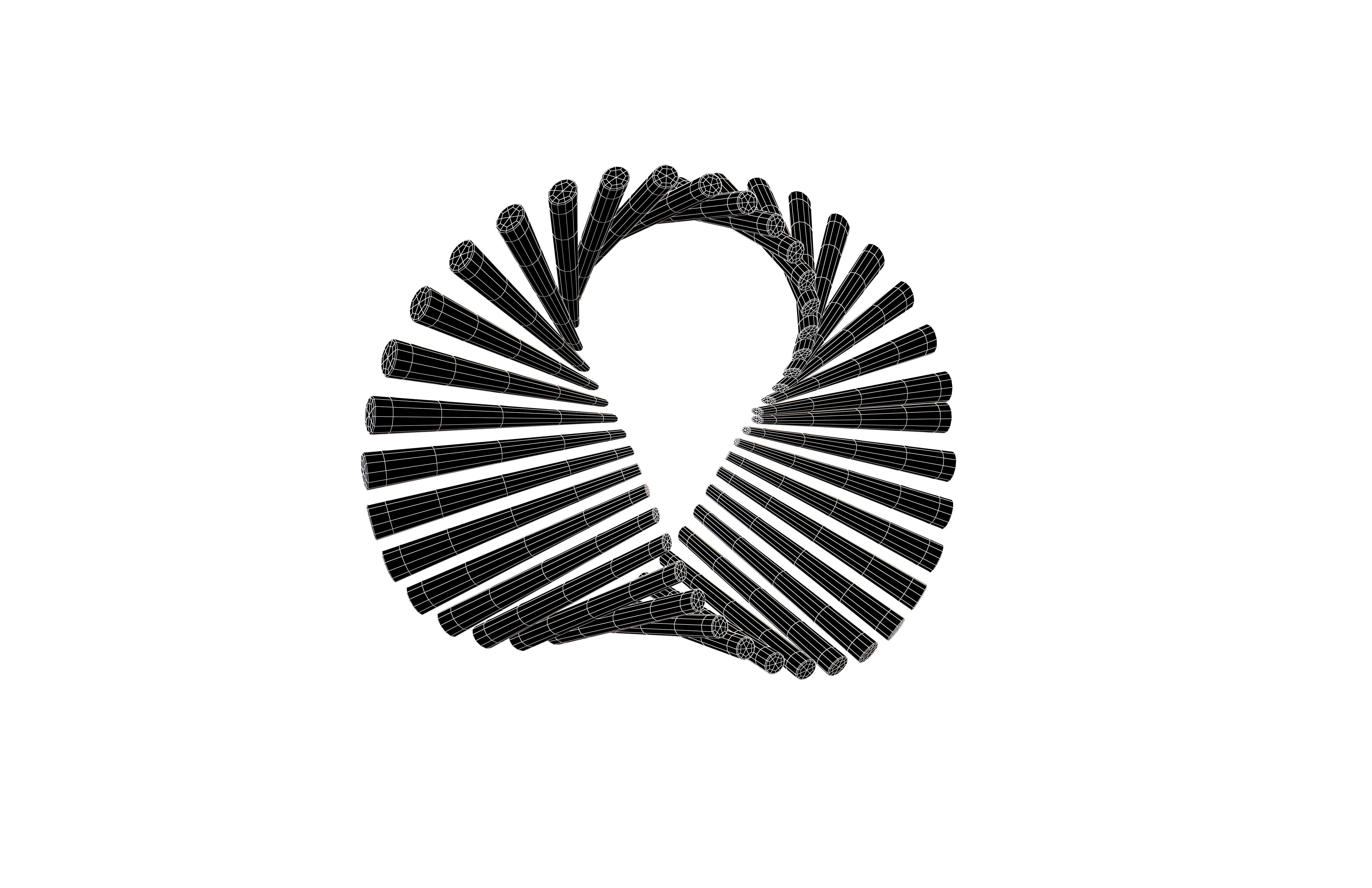 Abstract Shape v9 004 Low-poly 3D model_5