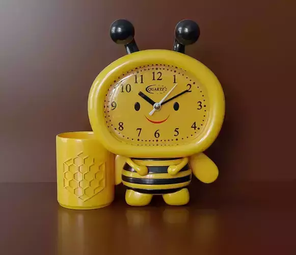 Childrens plastic table clock 3D model