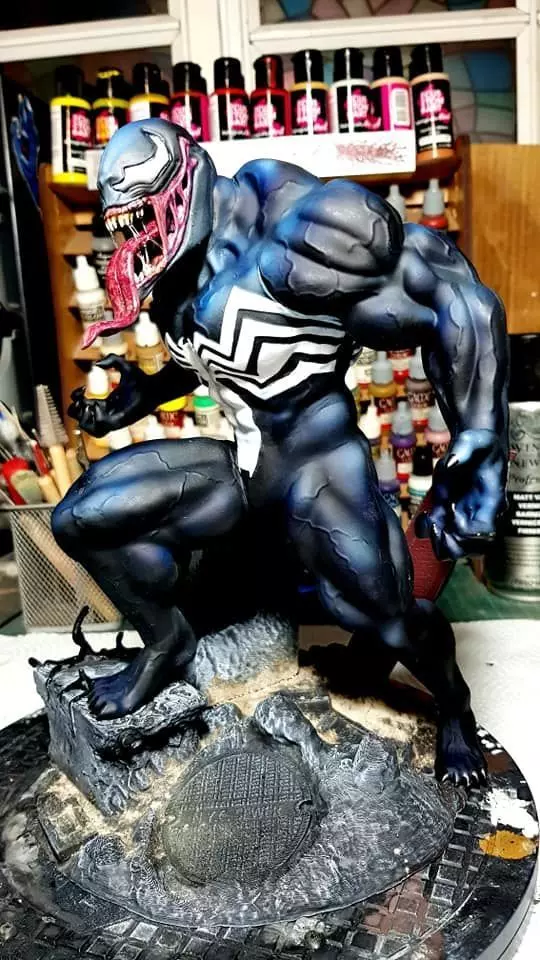 VENOM marvel statue 3D print model_0