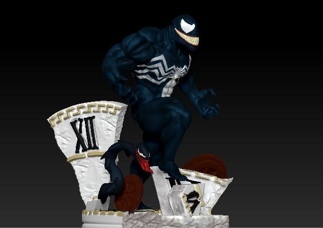 VENOM marvel statue 3D print model_10