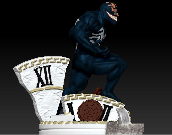 VENOM marvel statue 3D print model_11