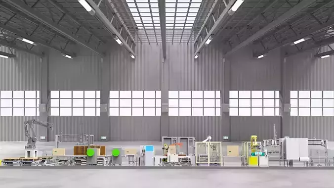 Air conditioning packaging automatic production line 