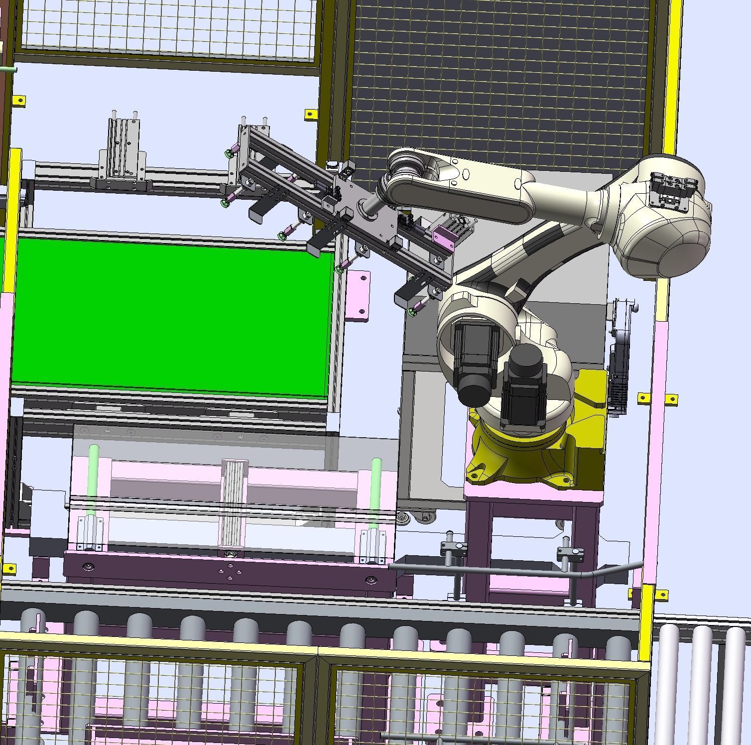 Air conditioning packaging automatic production line  3D model_10